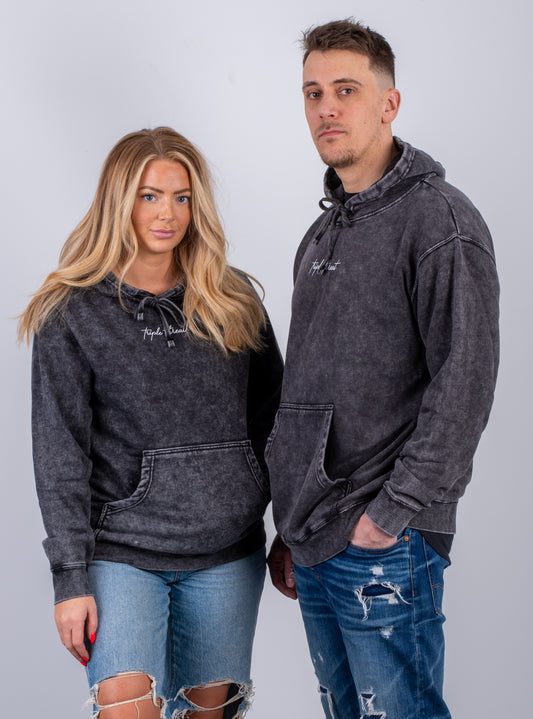 Triple Threat Premium Signature Series Mineral Wash Long Hoodie
